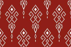 Cross stitch colorful geometric traditional ethnic pattern Ikat seamless pattern abstract design for fabric print cloth dress carpet curtains and sarong Aztec African Indian Indonesian vector