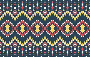 Ethnic abstract ikat art. Aztec ornament print. geometric ethnic pattern seamless  color oriental.  Design for background ,curtain, carpet, wallpaper, clothing, wrapping, Batik, vector illustration.