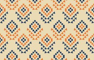 Ethnic abstract ikat art. Aztec ornament print. geometric ethnic pattern seamless  color oriental.  Design for background ,curtain, carpet, wallpaper, clothing, wrapping, Batik, vector illustration.