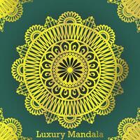 Luxury golden mandala background vector