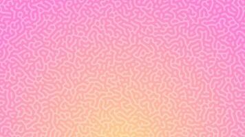 Pink Turing reaction gradient background. Abstract diffusion pattern with chaotic shapes. Vector illustration.