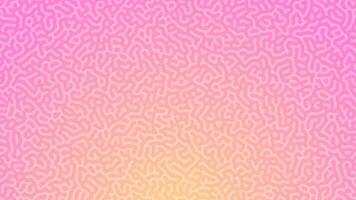 Pink Turing reaction gradient background. Abstract diffusion pattern with chaotic shapes. Vector illustration.