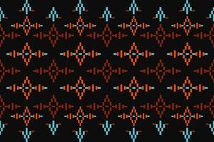 Creative colorful ethnic style seamless vector pattern. Unique geometric vector trendy boho fabric.Seamless striped pattern in aztec style.Tribal embroidery,Gypsy,folk pattern.
