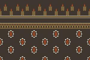 Damask style pattern for textile and decoration.Seamless pattern in tribal.Native aztec boho vector design.Background patch pattern with traditional style,design for decoraation and textiles