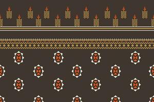 Damask style pattern for textile and decoration.Seamless pattern in tribal.Native aztec boho vector design.Background patch pattern with traditional style,design for decoraation and textiles