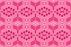 Geometric seamless pattern  for block print,batik,fabric,textile.Ethnic abstract ikat.Colorful abstract contemporary seamless pattern.Hand drawn unique print. vector