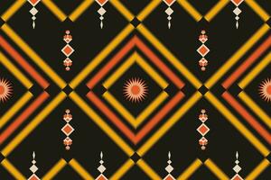 Geometric seamless pattern  for block print,batik,fabric,textile.Ethnic abstract ikat.Colorful abstract contemporary seamless pattern.Hand drawn unique print. vector
