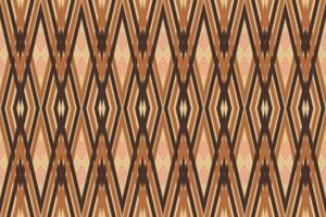 Native ikat fabric.Aztec geometic art ornament design for carpet,wallpaper,clothing,wrapping,textile.Damask style pattern for textile and decoration.Seamless pattern in tribal. vector