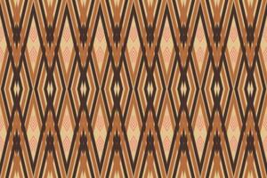 Native ikat fabric.Aztec geometic art ornament design for carpet,wallpaper,clothing,wrapping,textile.Damask style pattern for textile and decoration.Seamless pattern in tribal. vector