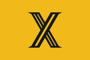 letter x logo design with for initial your business vector