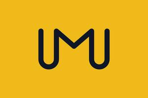 letter m logo design with for initial your business vector