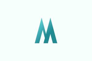 letter m logo design with for initial your business vector