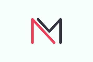 letter m logo design with for initial your business vector