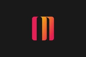 letter m logo design with for initial your business vector