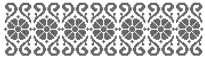 Small Dots and Squares Vector pattern illustration in black and whitea