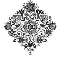 vector abstract pattern  for hand embroidery,