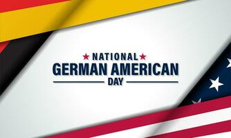 National German American Day October 6 background Vector Illustration