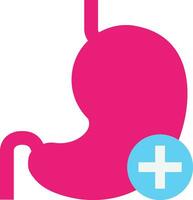 stomach Icon Vector Flat Illustration