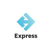 Express logo Vector icon design illustration Template