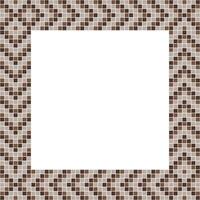 Brown tile frame, Mosaic tile frame or background, Tile background, Seamless pattern, Mosaic seamless pattern, Mosaic tiles texture or background. Bathroom wall tiles, swimming pool tiles. vector