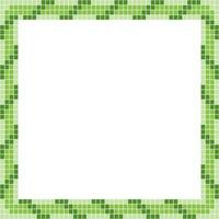 Light green tile frame, Mosaic tile frame or background, Tile background, Seamless pattern, Mosaic seamless pattern, Mosaic tiles texture or background. Bathroom wall tiles, swimming pool tiles. vector