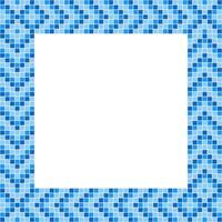 Blue tile frame, Mosaic tile frame or background, Tile background, Seamless pattern, Mosaic seamless pattern, Mosaic tiles texture or background. Bathroom wall tiles, swimming pool tiles. vector