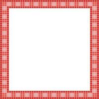 Red tile frame, Mosaic tile frame or background, Tile background, Seamless pattern, Mosaic seamless pattern, Mosaic tiles texture or background. Bathroom wall tiles, swimming pool tiles. vector