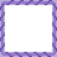 Purple tile frame, Mosaic tile frame or background, Tile background, Seamless pattern, Mosaic seamless pattern, Mosaic tiles texture or background. Bathroom wall tiles, swimming pool tiles. vector