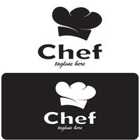 profesional logo cocinero o cocina cocinero sombrero.para negocio, hogar cocinar y restaurante chef.panadería,vector vector