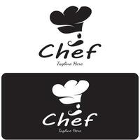 profesional logo cocinero o cocina cocinero sombrero.para negocio, hogar cocinar y restaurante chef.panadería,vector vector