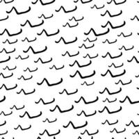 Seamless pattern with sketch squiggle vector