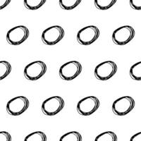 Seamless pattern with sketch circles shape vector