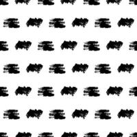 Seamless pattern with dark hand drawn scribble smear on white background. Abstract grunge texture. Vector illustration