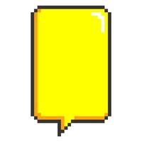 Pixel art chatt bubble speech bubble text box chatt box dialog box image vector
