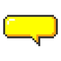 Pixel art chatt bubble speech bubble text box chatt box dialog box image vector