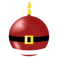 Weihnachten Ball mit Santa claus png