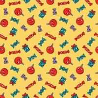 Seamless patterns Christmas in retro style. Design for fabric, textile, wallpaper, packaging. vector