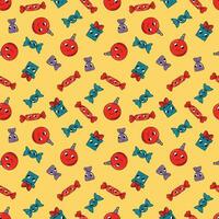 Seamless patterns Christmas in retro style. Design for fabric, textile, wallpaper, packaging. vector