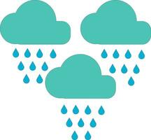 Cloud with rain vector