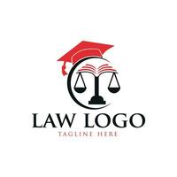 justicia ley logo diseño modelo. abogado logo vector