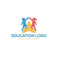 Digital School Logo Design Stock Vector. vector