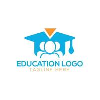 Book and Graduation Icon Vector. Education Logo Template vector