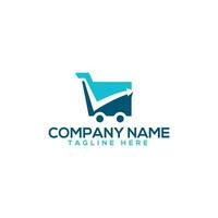 e-commerce bag with right store arrow shop online shopping vector