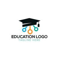 education logo, science and knowledge, smart icon vector