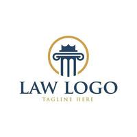 Lawyer justice scale logo icon vector inspiration