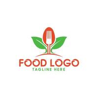 food leaf nature concept logo icon vector template