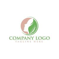 Vector logo design template in a trendy linear style