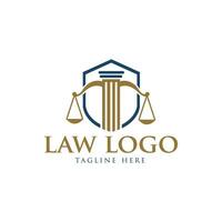 Minimalist Sword Blade with Scale for Attorney Justice Law Logo vector