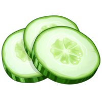 cucumber vegetable ai generative png