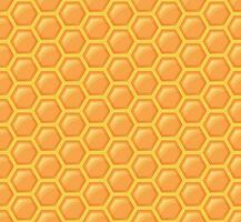 amarillo, naranja Colmena antecedentes. panal, abejas colmena células modelo. abeja miel formas vector geométrico sin costura textura símbolo. hexágono, hexagonal, mosaico célula firmar o icono. gradación color.